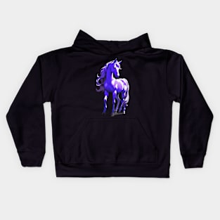 Purple Fantasy Horse Kids Hoodie